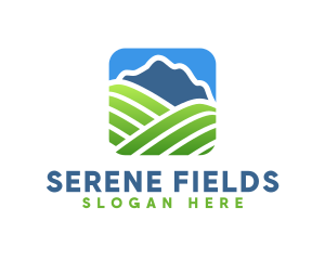 Natural Mountain Field   logo design