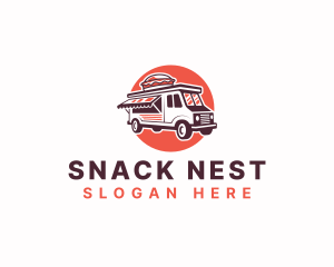 Food Truck Burger Sandwich logo design