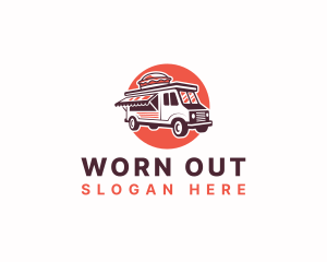 Food Truck Burger Sandwich logo design