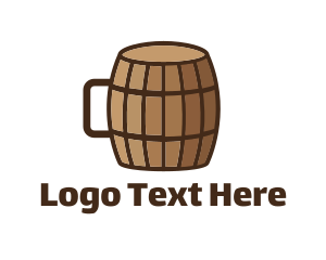 Cave - Beer Barrel Mug logo design