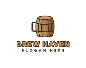 Beer Barrel Mug logo design