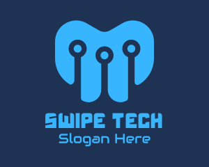 Blue Tech Company logo design