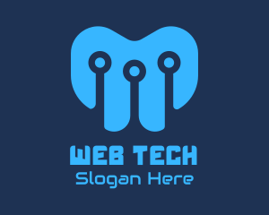 Blue Tech Company logo design