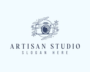 Floral Studio Camera logo design