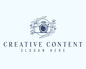 Floral Studio Camera logo design