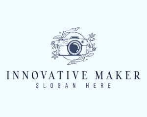 Floral Studio Camera logo design