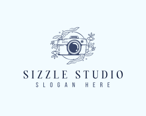 Floral Studio Camera logo design