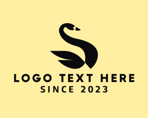 Geometric Swan Aviary logo