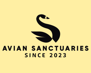 Geometric Swan Aviary logo