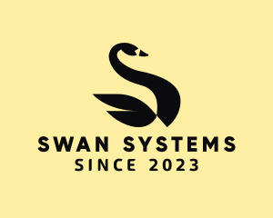 Geometric Swan Aviary logo