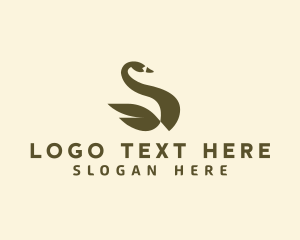 Geometric Swan Aviary logo
