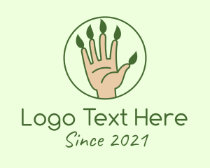 Nature Gardener Hand  logo