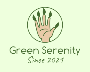 Nature Gardener Hand  logo design