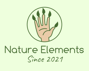 Nature Gardener Hand  logo design