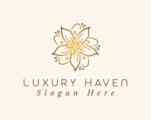 Sakura Luxury Flower logo design