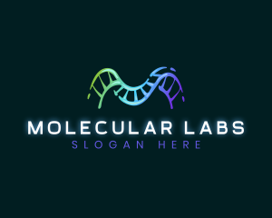 Letter M Biotech Lab  logo design