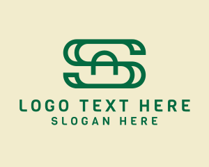 Simple Modern Company Letter SA Logo