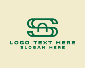 Simple Modern Company Letter SA Logo