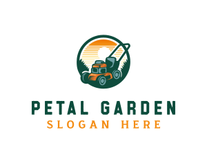 Grass Trimmer Equipment logo design