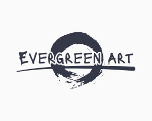 Mural Paint Brush Art logo design