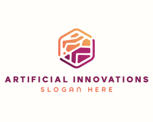 Cube Artificial Intelligence logo design