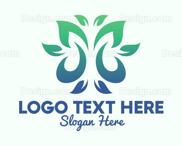 Green Environment Leaves Logo