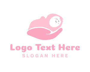 Pink Newborn Baby logo