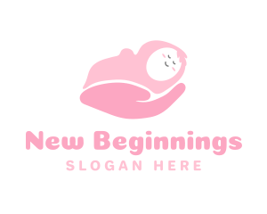 Pink Newborn Baby logo