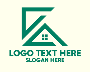 Green House Construction Logo