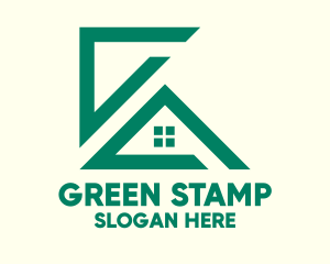 Green House Construction logo design