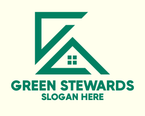 Green House Construction logo design