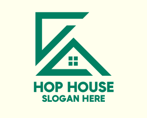 Green House Construction logo design