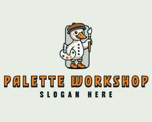 Duck Painter Artist logo