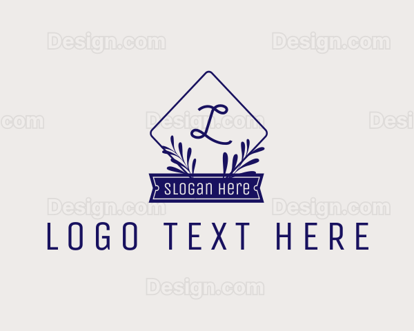 Elegant Stylish Organic Leaves Logo