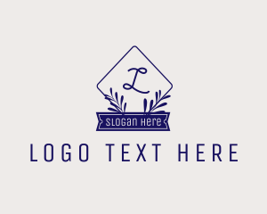 Elegant Stylish Organic Leaves  logo