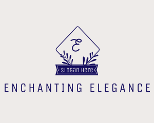 Elegant Stylish Organic Leaves  logo design