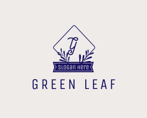 Elegant Stylish Organic Leaves  logo design