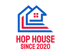 Patriotic House Structure  logo design