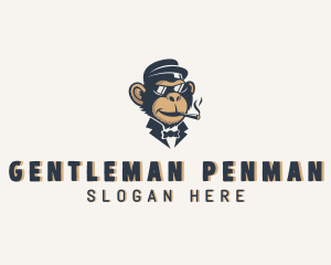 Monkey Gentleman Cigar logo design