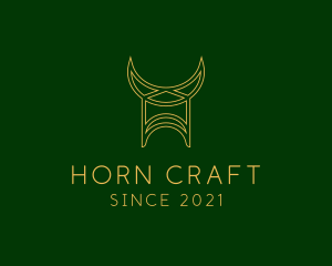 Medieval Viking Horns logo design