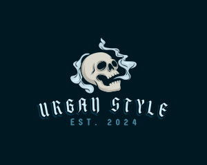 Death Skull Smoke Logo