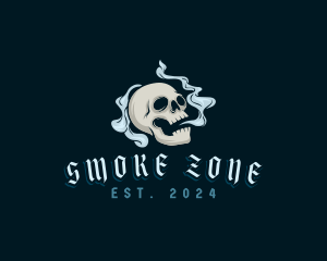 Death Skull Smoke logo design