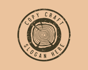 Rustic Wood Craft logo design