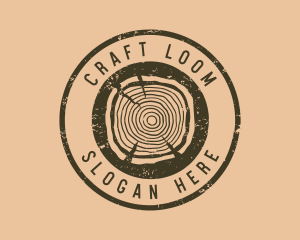 Rustic Wood Craft logo design