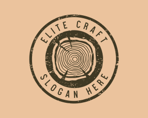 Rustic Wood Craft logo design