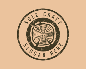 Rustic Wood Craft logo design