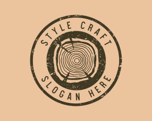 Rustic Wood Craft logo design