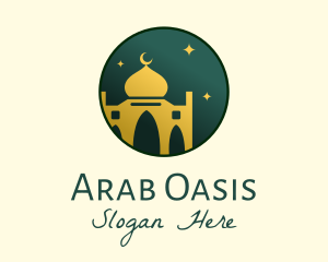 Circle Mosque Badge logo design