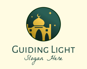 Circle Mosque Badge logo design