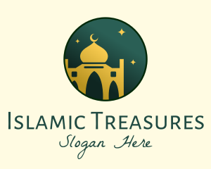 Circle Mosque Badge logo design